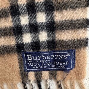 Burberrys Cashmere Plaid Scarf